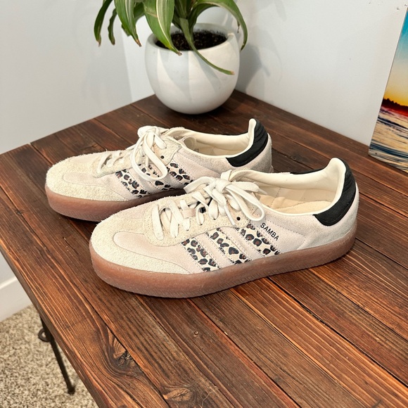 adidas Shoes - Adidas Samba Cream and Black Sneakers